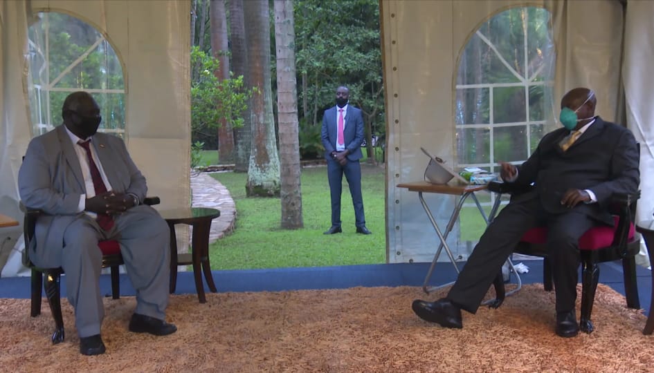 President of the Republic of Uganda, Yoweri Museveni, Receives Malik Agar