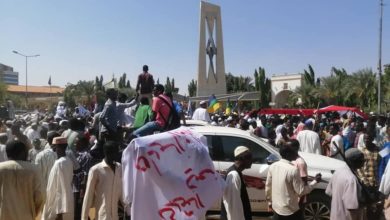 protestors in sudan rally for military coup